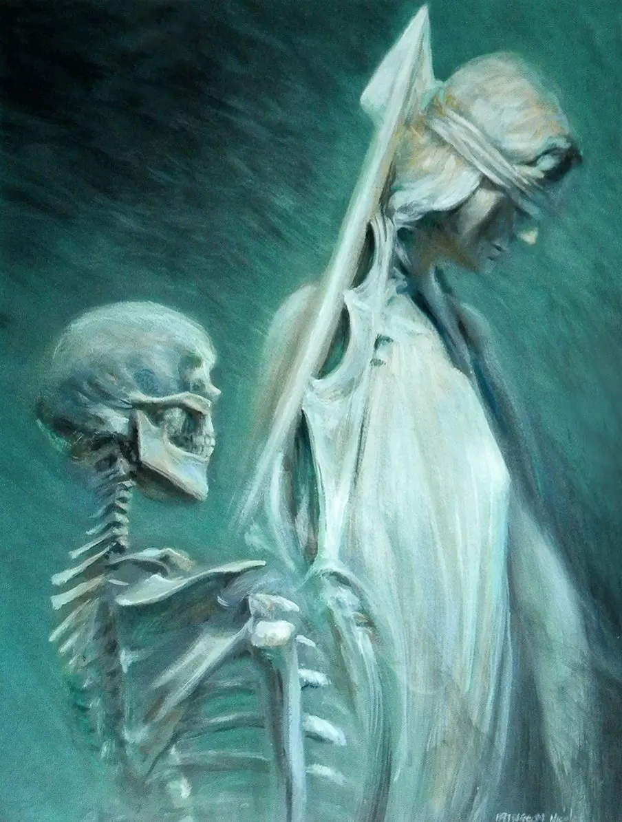 Peinture acrylique sur papier tendu - 50 cm x 65 cm