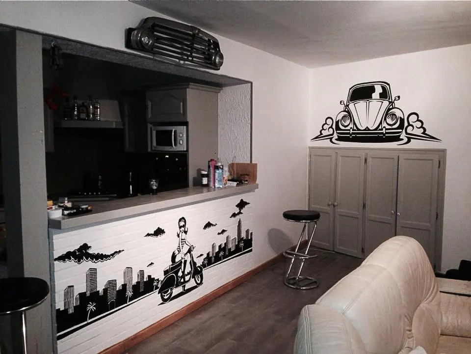 Peinture acrylique sur Mur