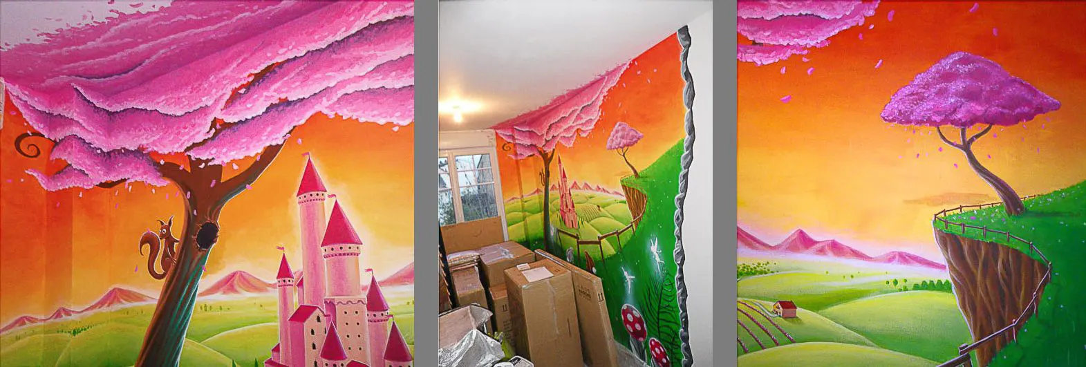 Peinture acrylique sur Mur