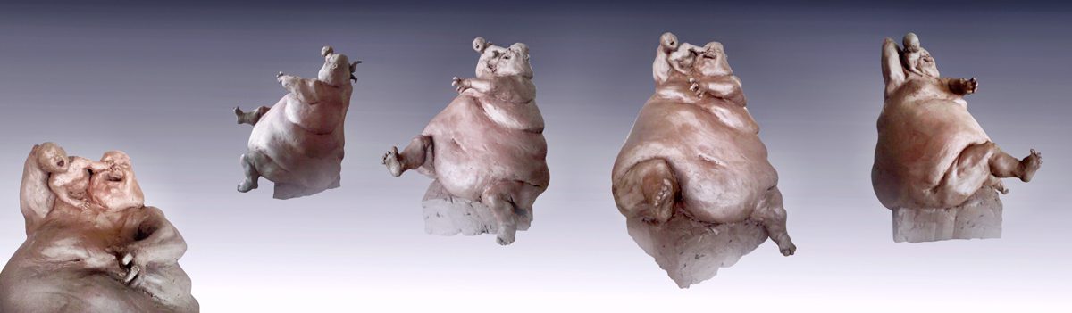 modelage terre crue bébé gros bébé