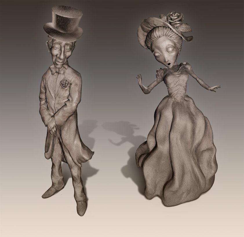 modelage terre crue Peter Schlemihl