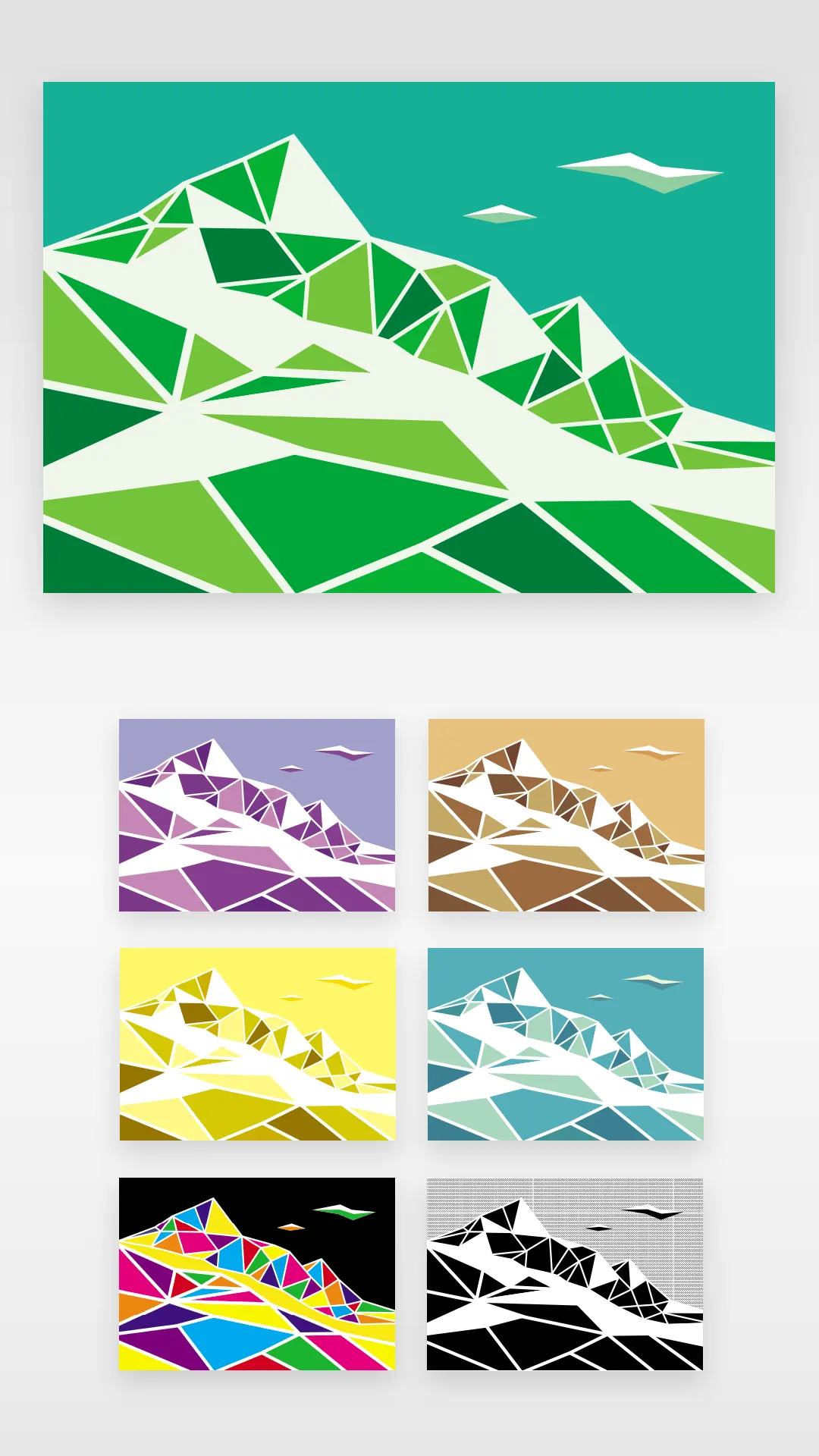 Illustration vectorielle - Mountain peak